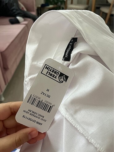 Trendyol & Milla Beyaz Gömlek Oversize