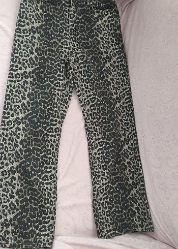 Trendyol & Milla leopar desenli wide leg pantolon