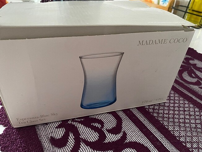 Madame coco 6 lı çay bardağı
