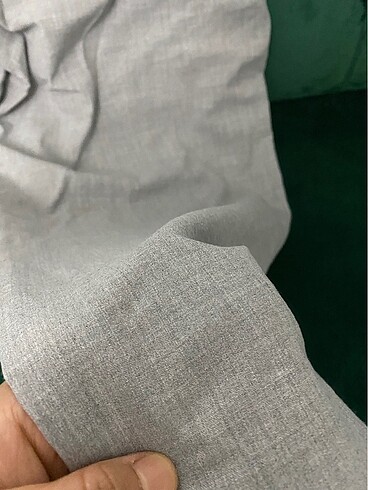 38 Beden gri Renk Koton Kadın Kumaş Pantolon