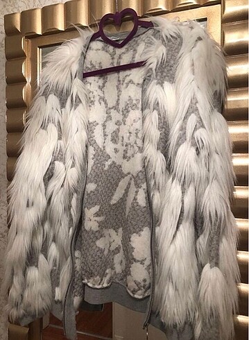 Zara peluş mont