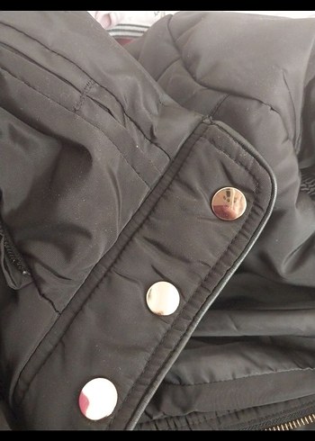 Düğmeli Siyah Kadın Ceket - Görsel 4