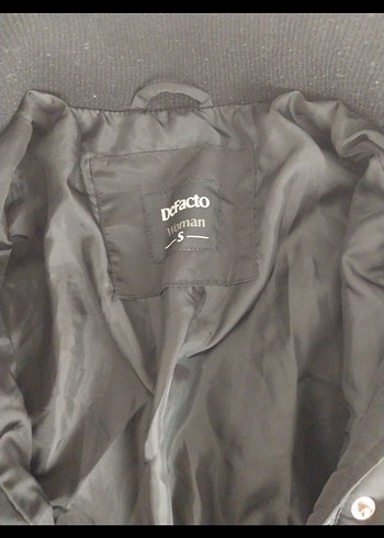 Düğmeli Siyah Kadın Ceket - Görsel 3