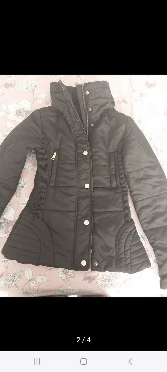 Düğmeli Siyah Kadın Ceket - Görsel 2