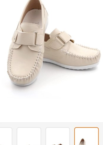 Bej erkek cocuk Dolgu Topuklu Kemerli Ayakkabı - Görsel 5