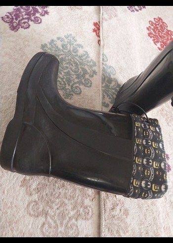 Çocuk Siyah Lastik Botlar - Görsel 2