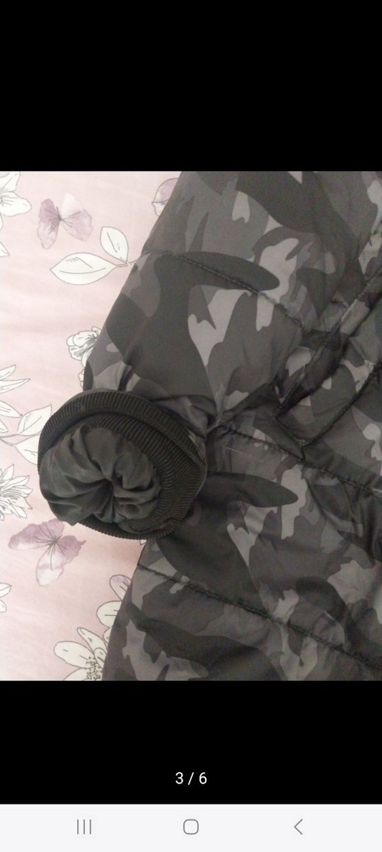 Kapüşonlu Kamuflaj Desenli Erkek çocuk mont - Görsel 3