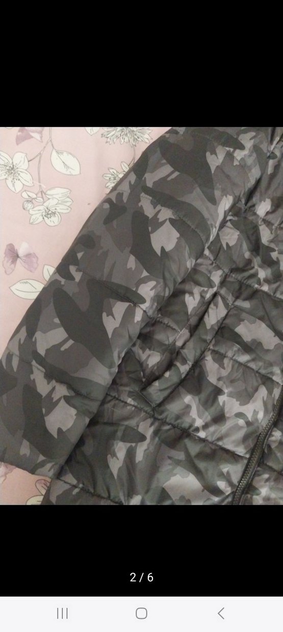 Kapüşonlu Kamuflaj Desenli Erkek çocuk mont - Görsel 2