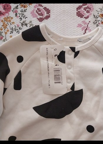 Uzun Kollu Baskılı Bebek Tulum - Görsel 2