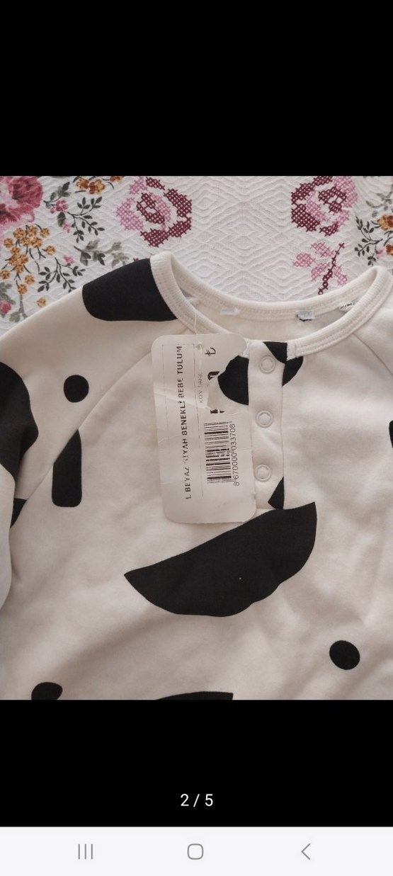 Uzun Kollu Baskılı Bebek Tulum - Görsel 2