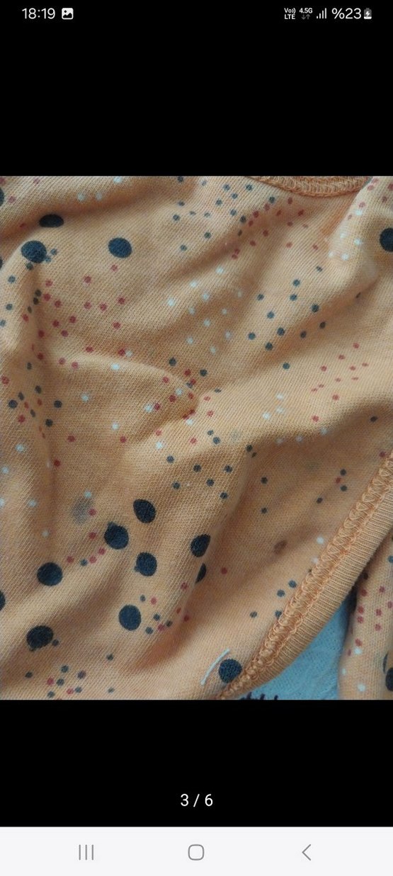 Kız Bebek Uzun Kollu Nakışlı Kahverengi Set - Görsel 3