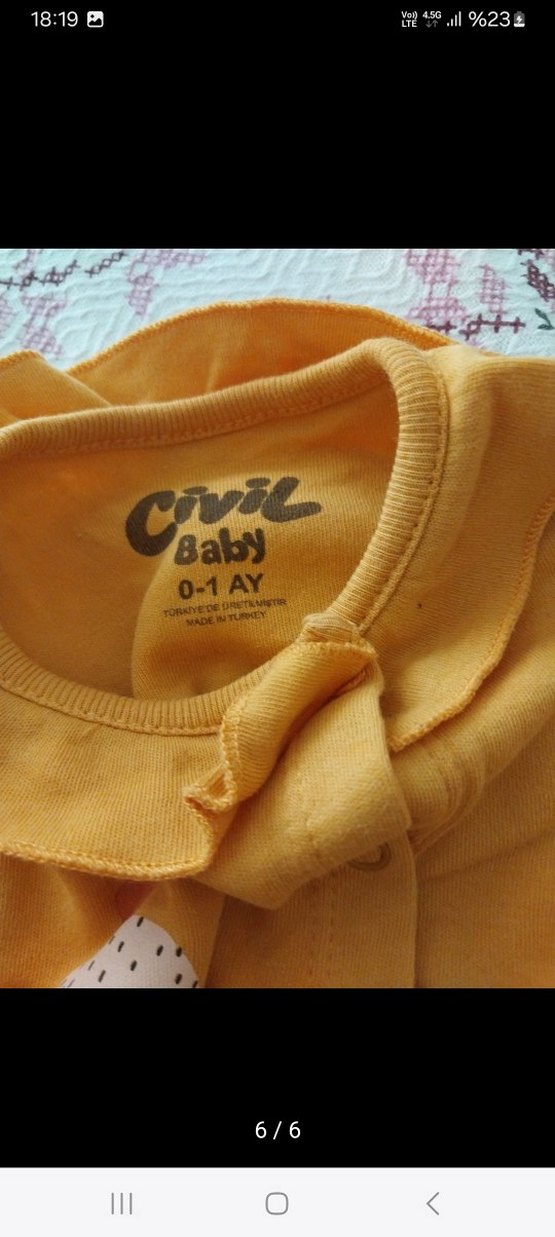 Kız Bebek Uzun Kollu Nakışlı Kahverengi Set - Görsel 4