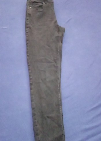 siyah Kadın Denim Pantolon Midi Boy - Görsel 5