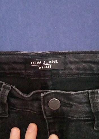 siyah Kadın Denim Pantolon Midi Boy - Görsel 3