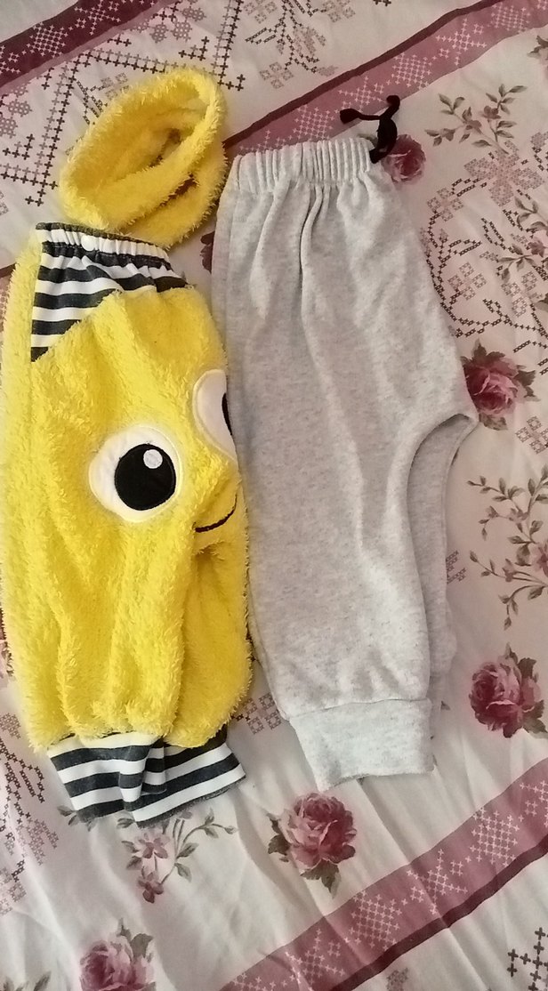 3 ila 6 ay Sarı Nakışlı Erkek Bebek iki parça iade kabul - Görsel 3