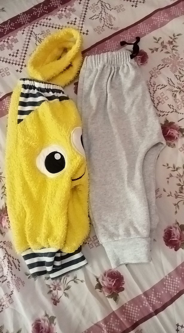 3 ila 6 ay Sarı Nakışlı Erkek Bebek iki parça iade kabul - Görsel 4