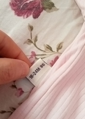 Pembe Nakışlı Bebek Kız Takımı - Görsel 6