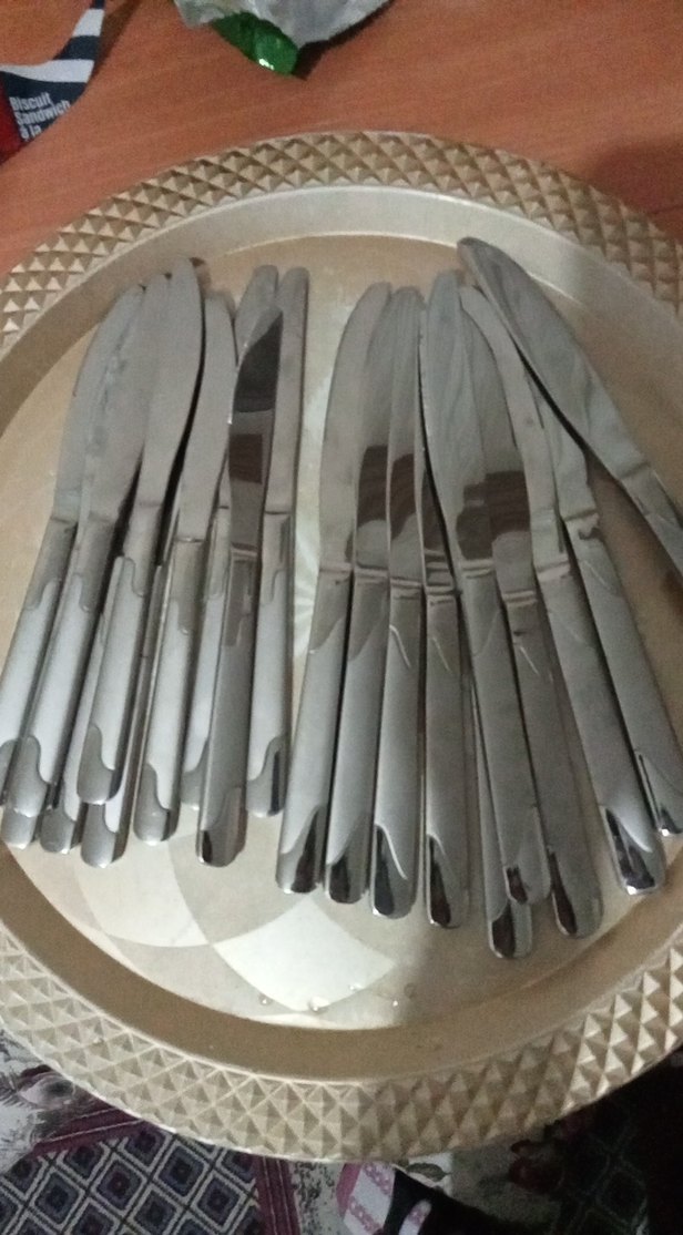 Gri-20 adet 10 tane küçük 10 tane büyük boy Bıçak Seti - Görsel 4