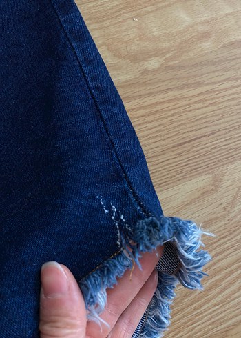 l Beden Uzun Kollu Denim Kot Elbise