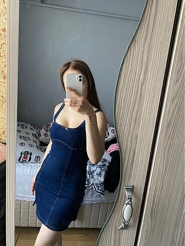 m Beden Mini kot elbise