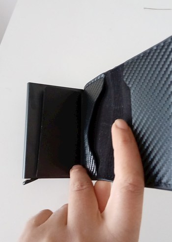 Siyah Minimalist Erkek Cüzdan - Görsel 6