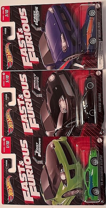 Hot Wheels Fast Furıous 3lü