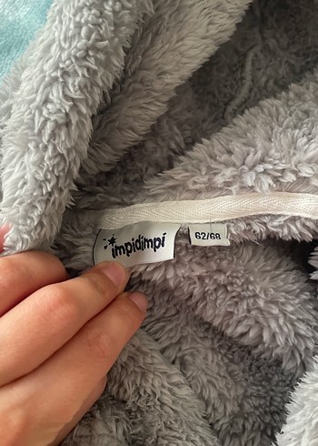 Nakışlı Gri Erkek Çocuk Bornoz - Görsel 4