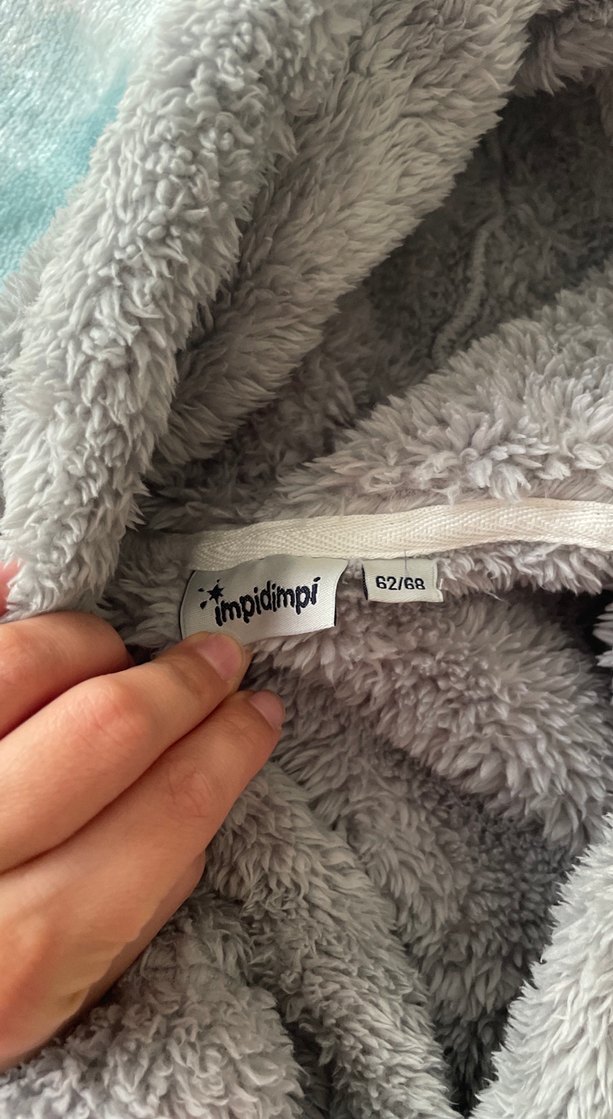 Nakışlı Gri Erkek Çocuk Bornoz - Görsel 4