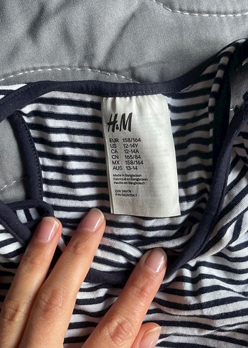 Çizgili Kız Çocuk Atlet - Görsel 2