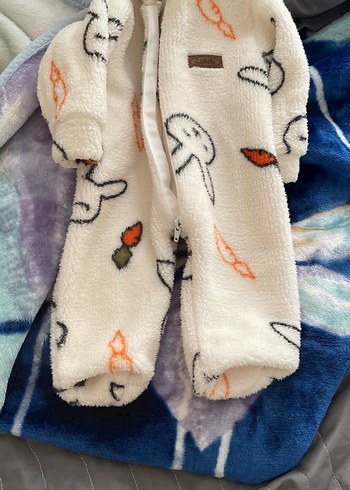 Beyaz Desenli Bebek Erkek Tulumu - Görsel 4