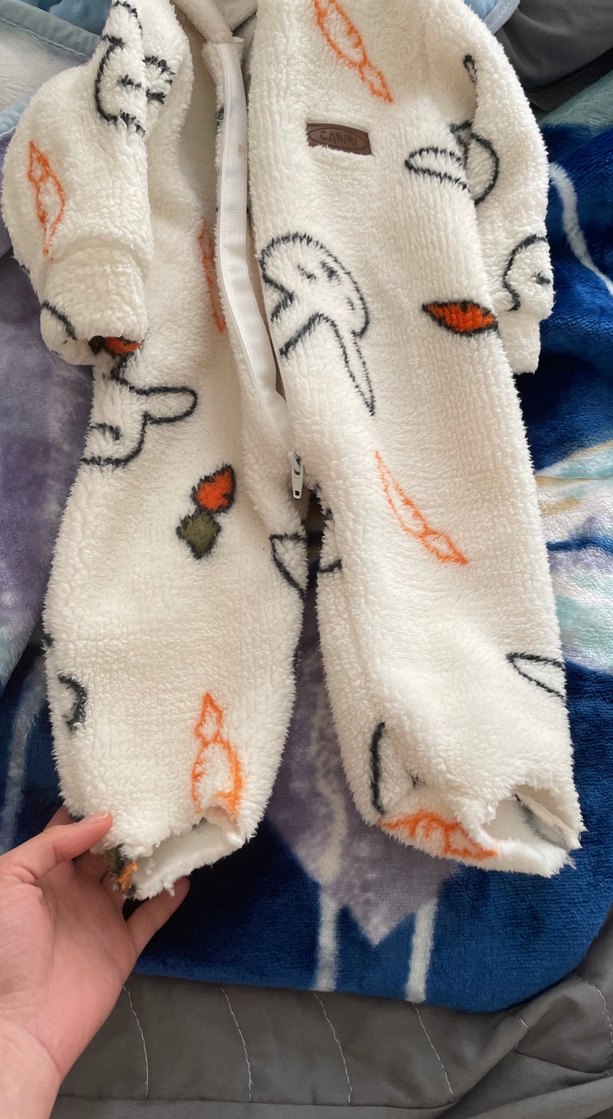 Beyaz Desenli Bebek Erkek Tulumu - Görsel 3