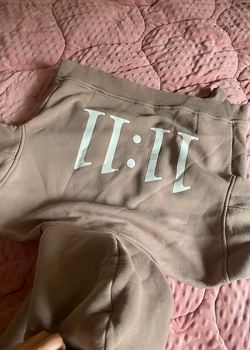 Bej Kapüşonlu Fermuarlı Kız Eşofman Takımı - Görsel 3