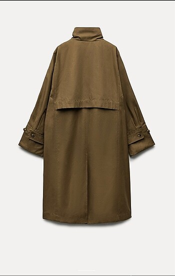xs Beden haki Renk Oversize trençkot