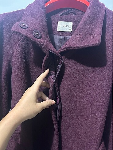 38 Beden bordo Renk bordo kaşe mont kaban park bravo