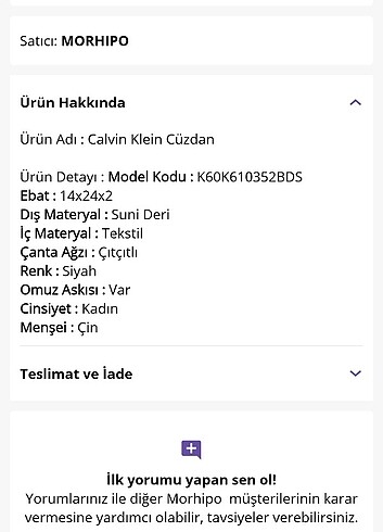 Beden siyah Renk Calvin Klein Cüzdan
