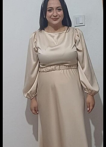 l Beden Lafaba Elbise Söz Nişan Elbisesi