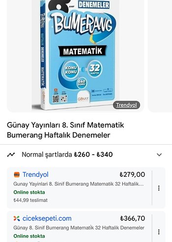  Beden Renk 8. Sınıf Matematik Deneme
