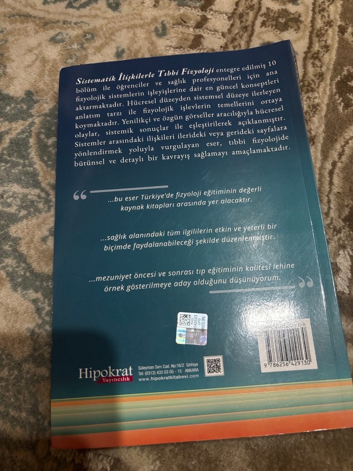 Sistematik İlişkilerle Tıbbi Fizyoloji Kitabı - Görsel 4