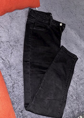 Yüksek bel uzun boy jean pantolon - Görsel 2