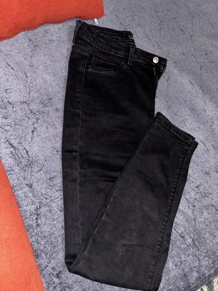 Yüksek bel uzun boy jean pantolon - Görsel 2