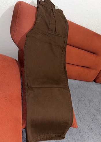 Kahverengi Kadın Geniş Kesim Pantolon - Görsel 2