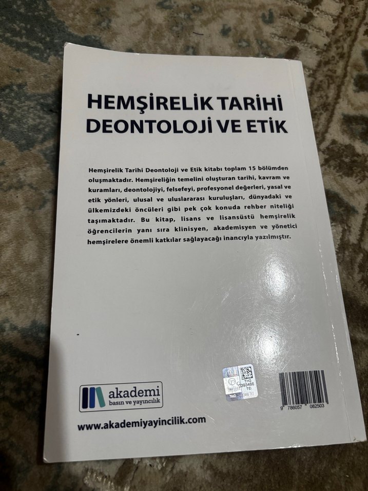 Hemşirelik Tarihi, Deontoloji ve Etik Kitabı - Görsel 3