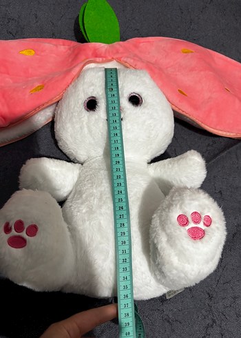 Beyaz Peluş Tavşan Oyuncak - Görsel 5