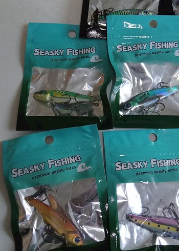 Renkli Metal Balıkçı Yemleri 3'lü Set - Görsel 4