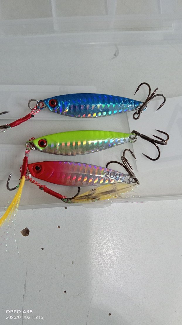 Renkli Metal Balıkçı Yemleri 3'lü Set - Görsel 2