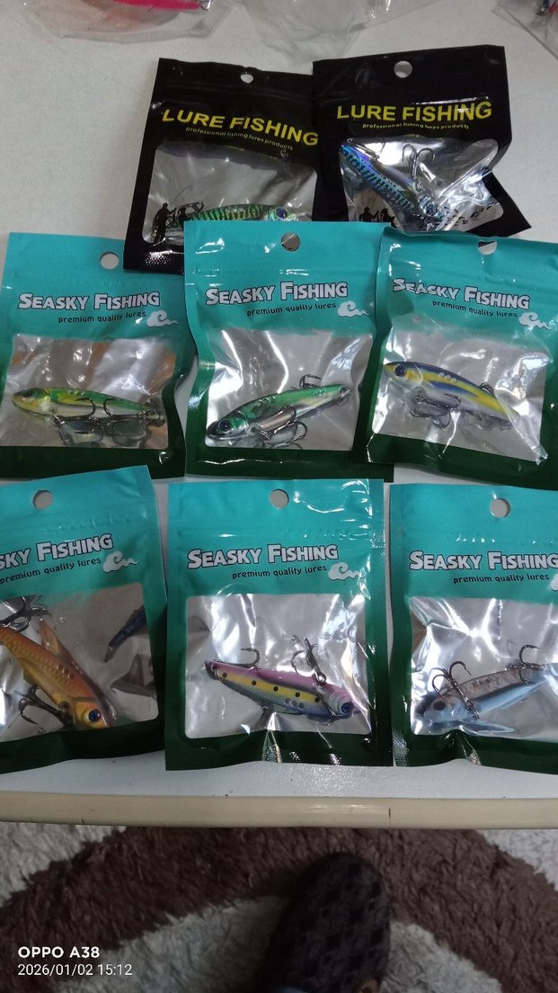 Renkli Metal Balıkçı Yemleri 3'lü Set - Görsel 3