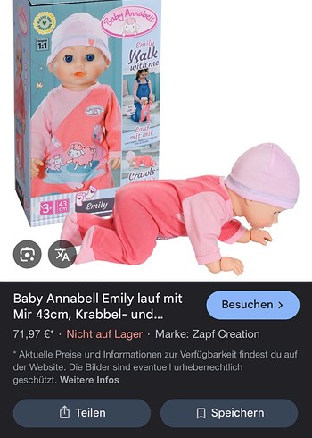 Beden Baby annabell