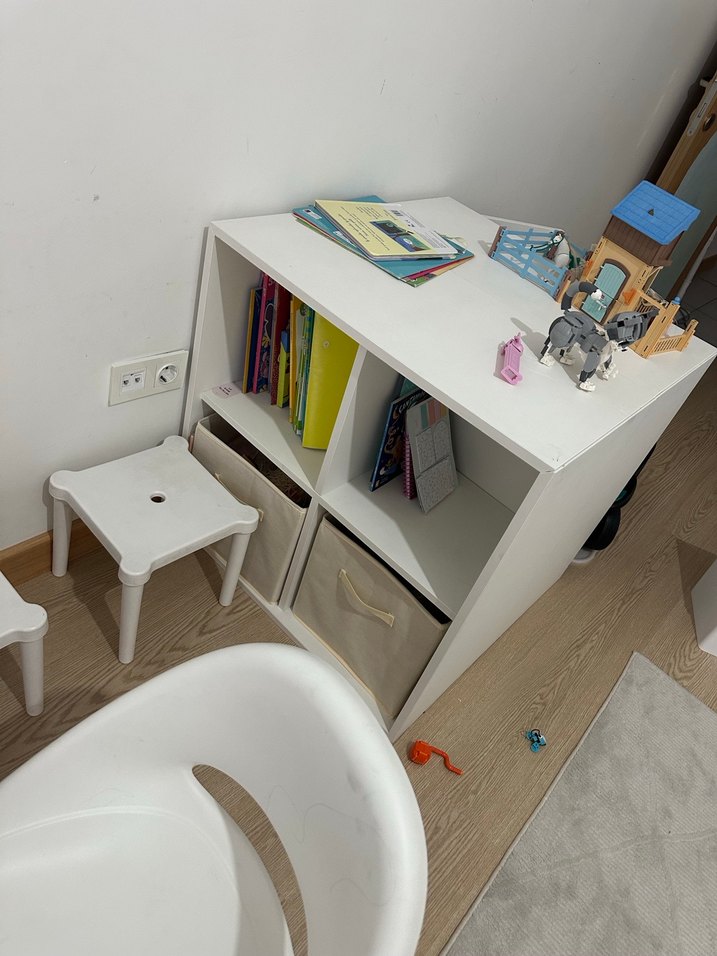 İkea eket dolap raf toplamda üç adet 4 kare bej kutu dahil - Görsel 2