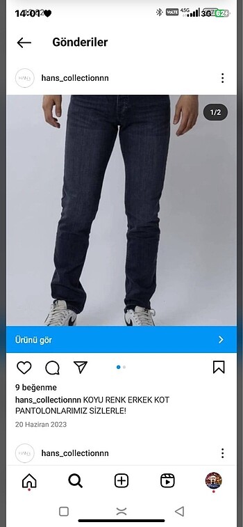 Erkek pantolon