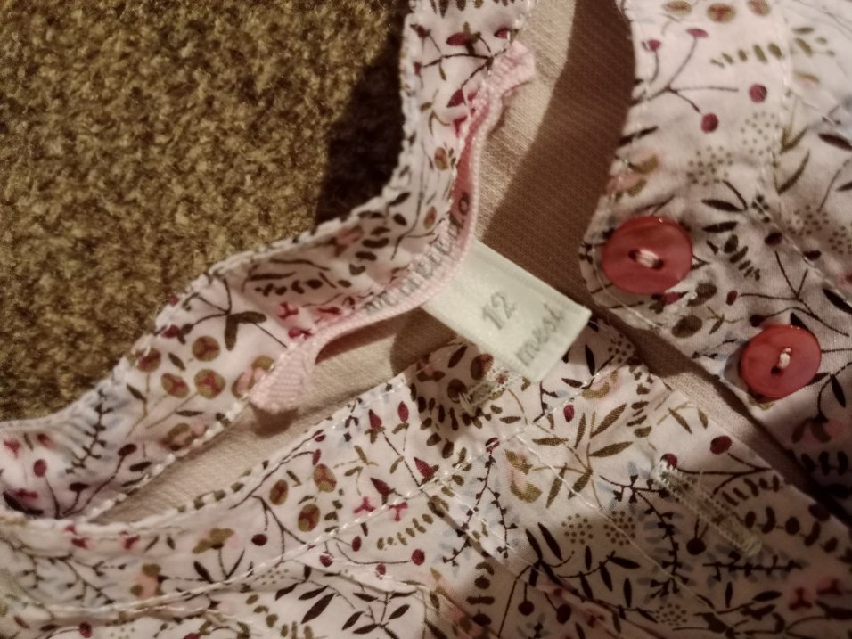 Nakışlı Kız Çocuk Keten Elbise - Görsel 2